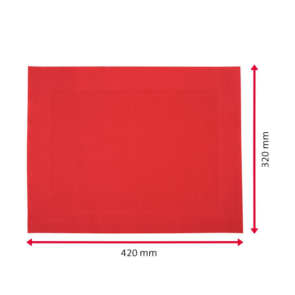 Tischset, rot 42x32cm