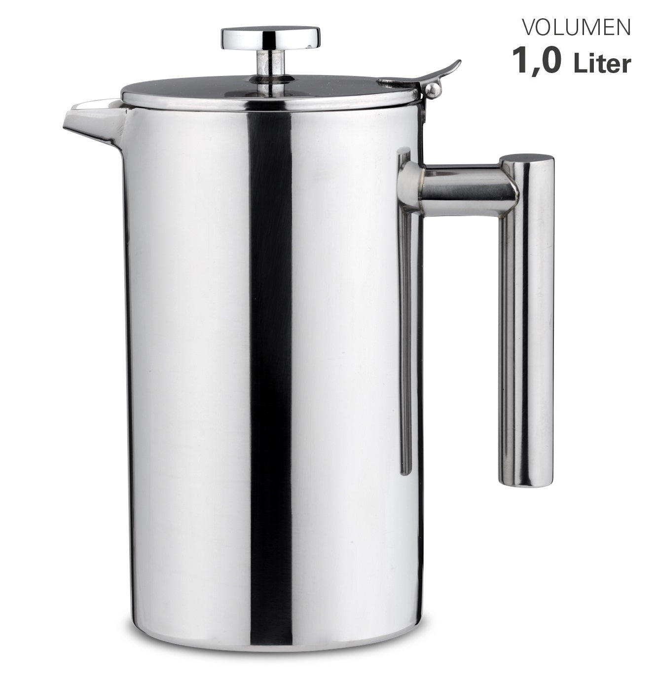 Krug mit Deckel - doppelwandig