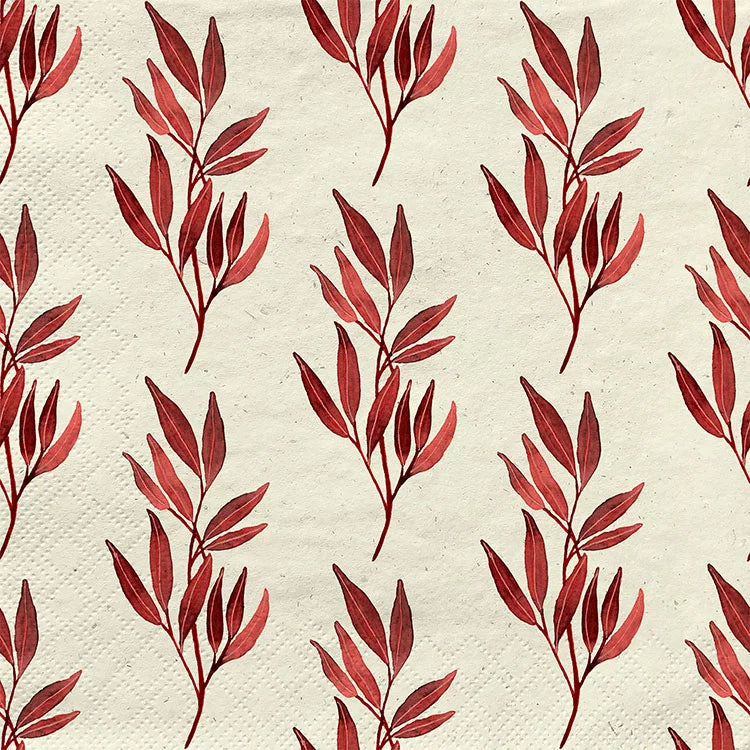 Lunch Serviette "romantic leaves" 33x33cm - 20Stk.