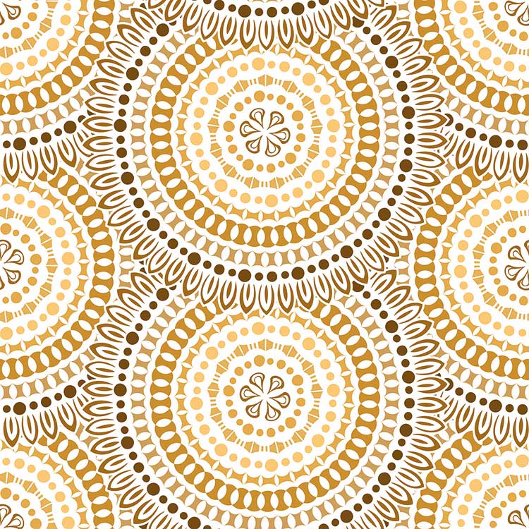 Lunch Serviette "ethno circles" 33x33cm - 20Stk.