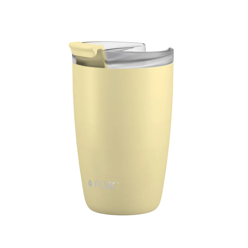 FLSK Kaffeebecher aus Edelstahl 350 ml - lemon