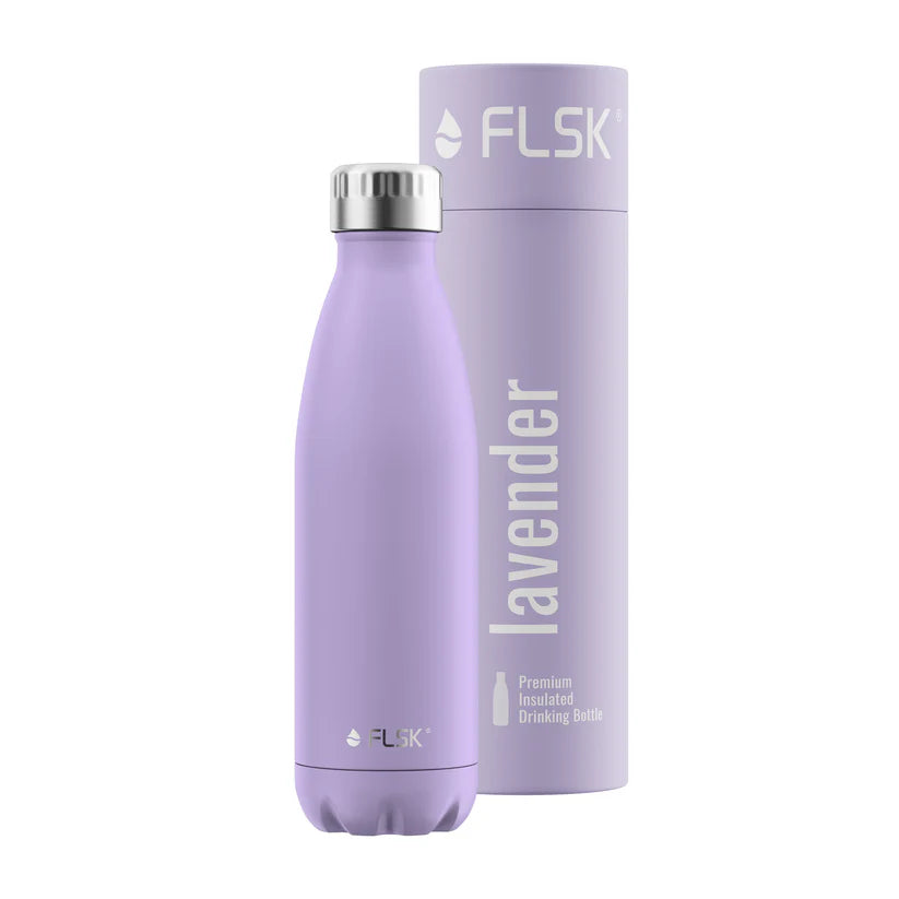 FLSK Trinkflasche aus Edelstahl 500 ml - lavender