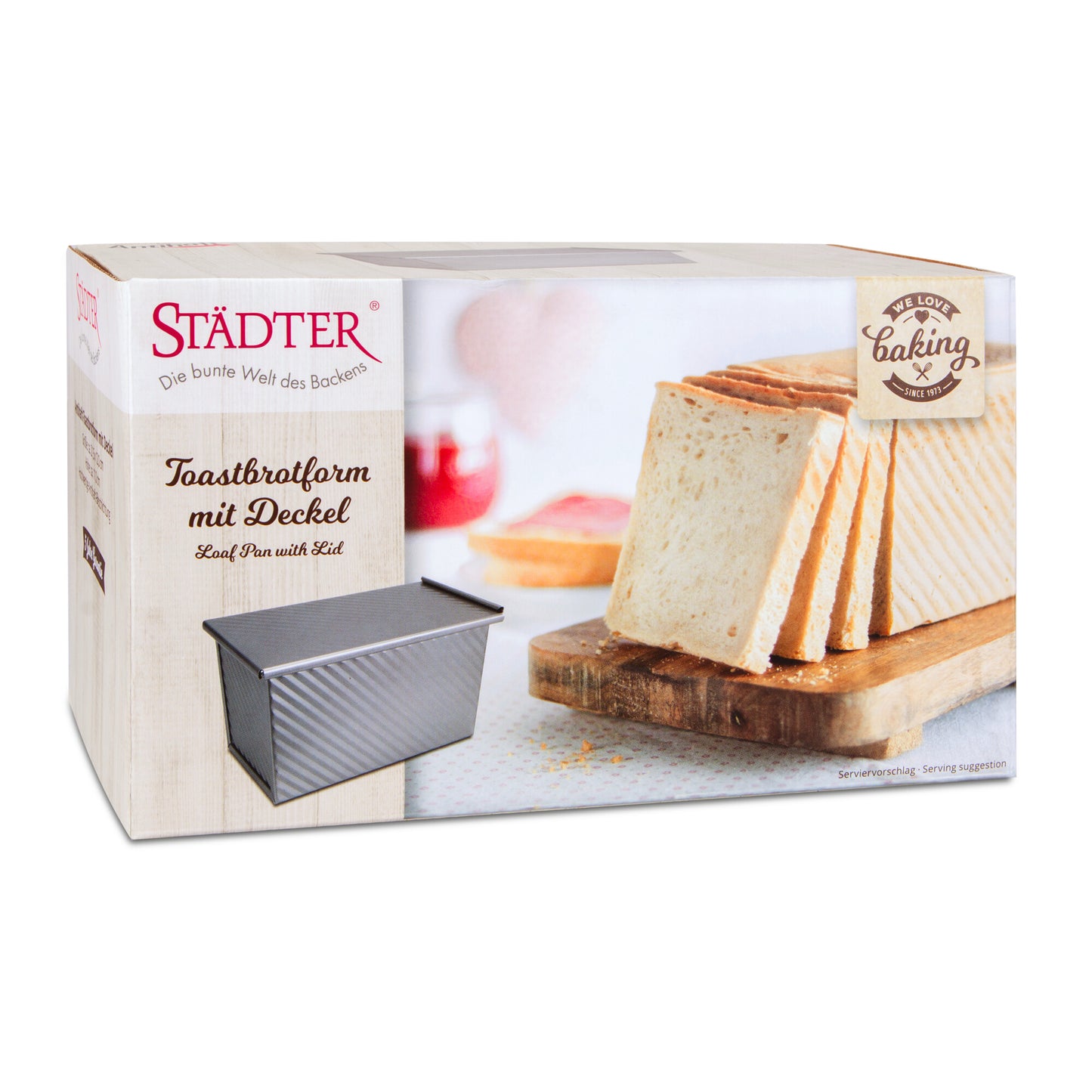 we love baking – Toastbrotform mit Deckel