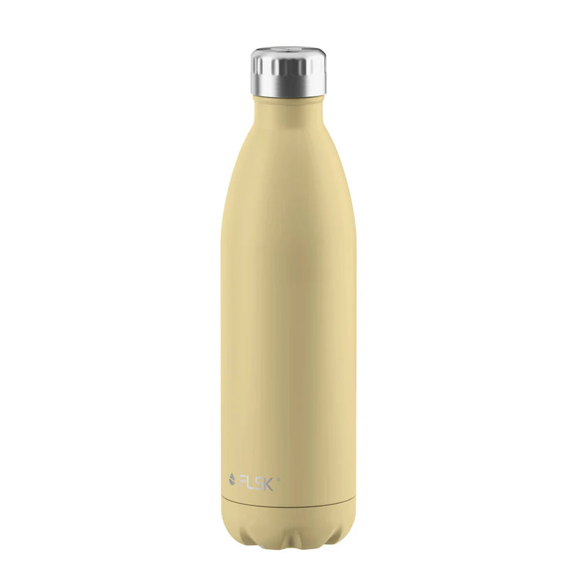 FLSK Trinkflasche aus Edelstahl 750 ml - lemon