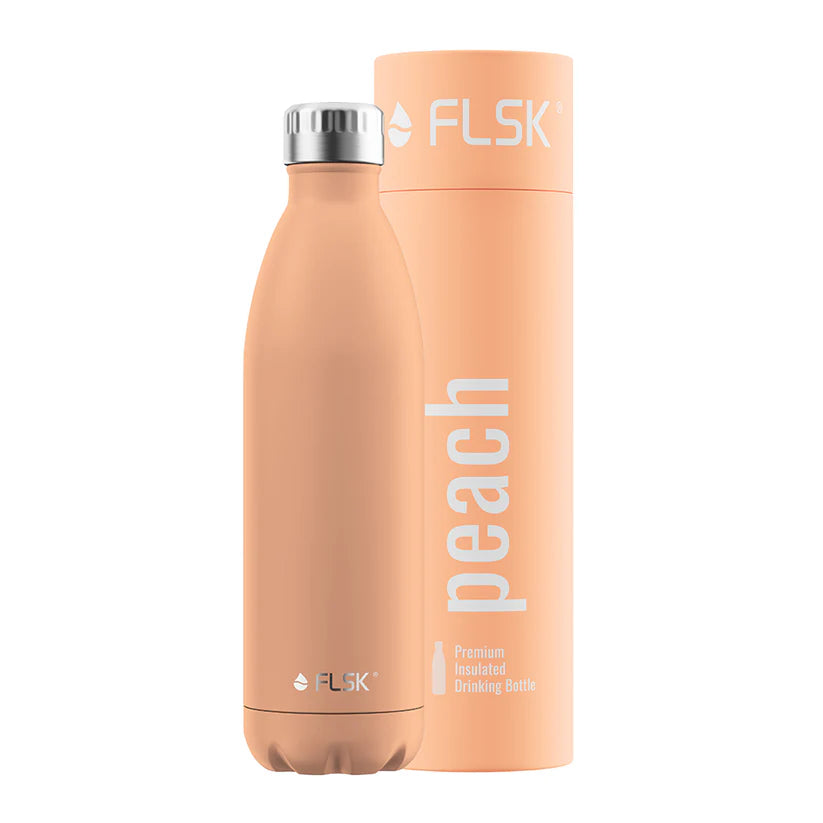 FLSK Trinkflasche aus Edelstahl 750 ml - peach