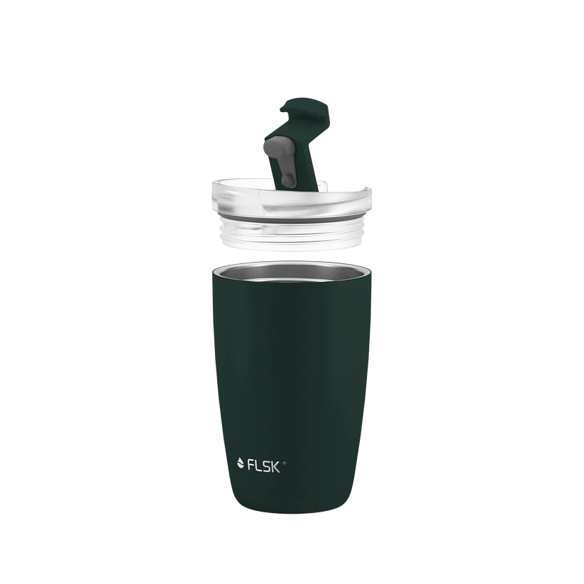 FLSK Kaffeebecher aus Edelstahl 350 ml - dark pine