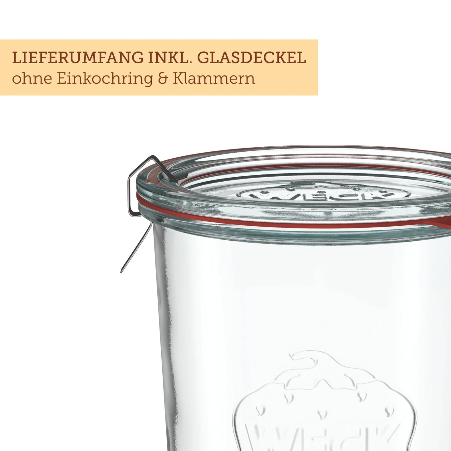 WECK Sturzglas 850ml - 6 Stück