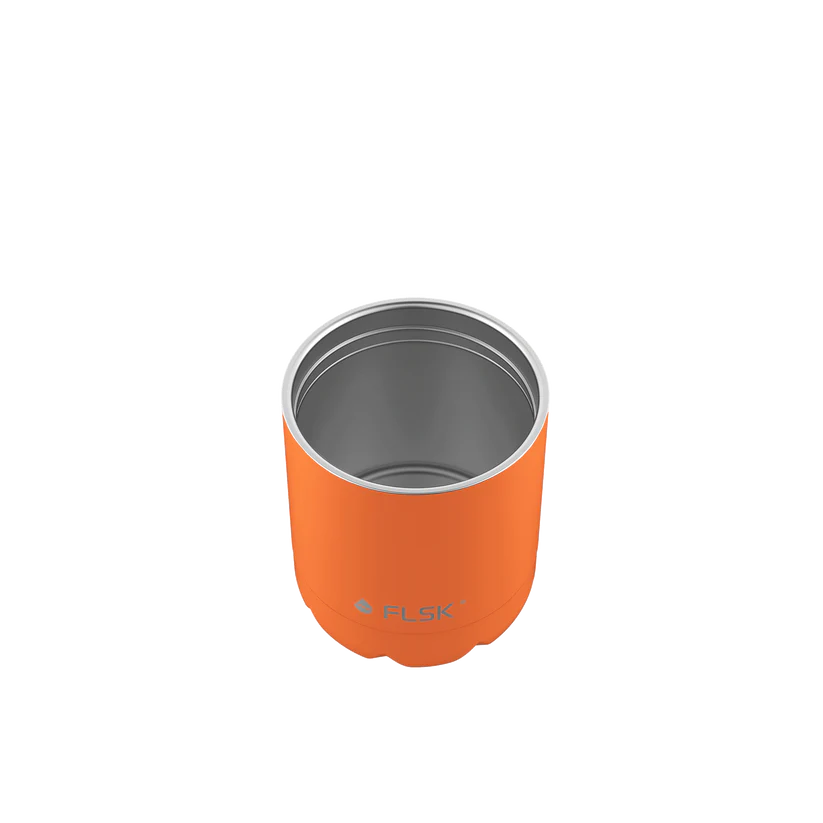 FLSK Trinkflasche mit Becher 700ml - orange