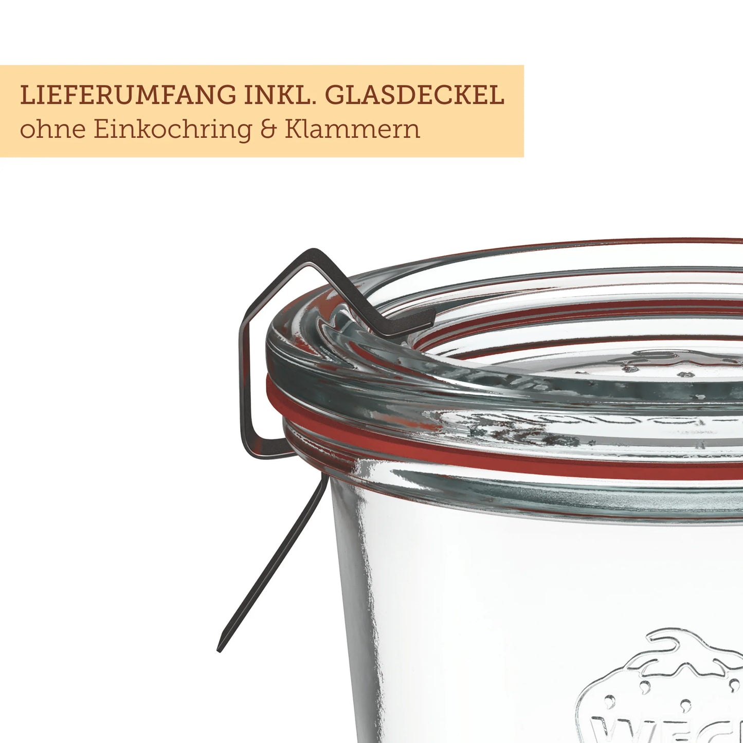 WECK Sturzglas 290ml Ø100mm - 6 Stück