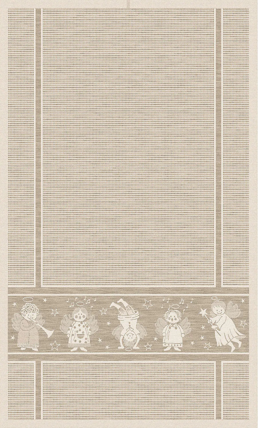 Waffeltuch Halbleinen Engeli lehm