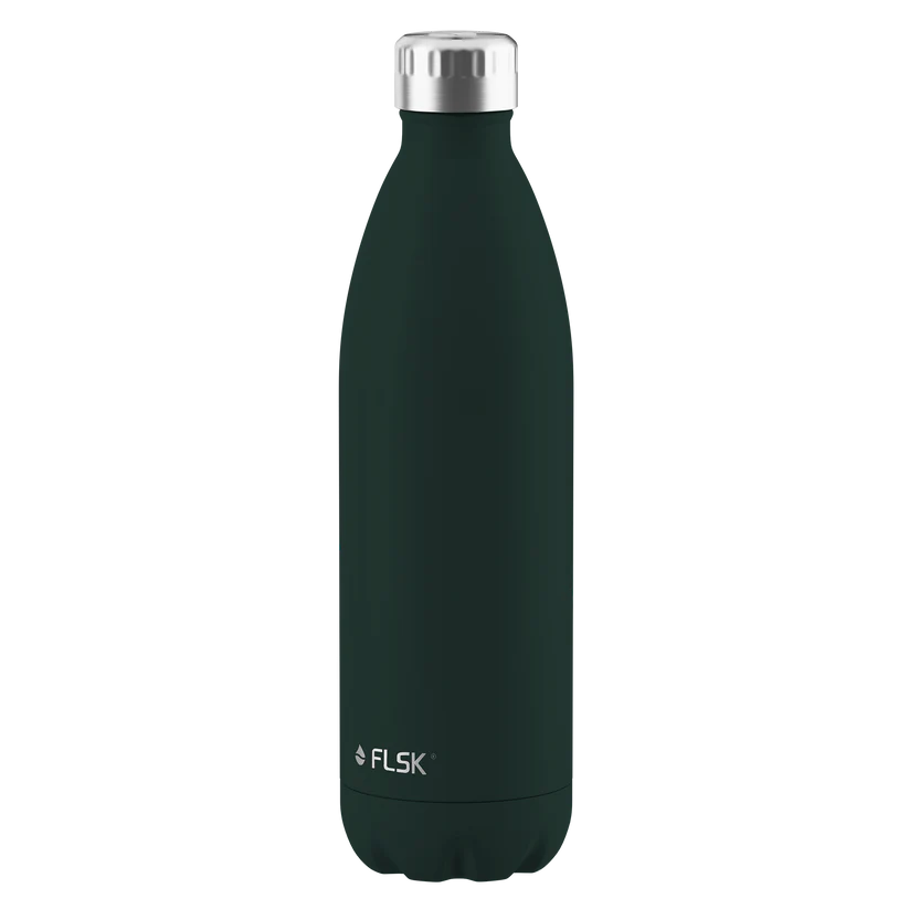 FLSK Trinkflasche aus Edelstahl 1000 ml - dark pine
