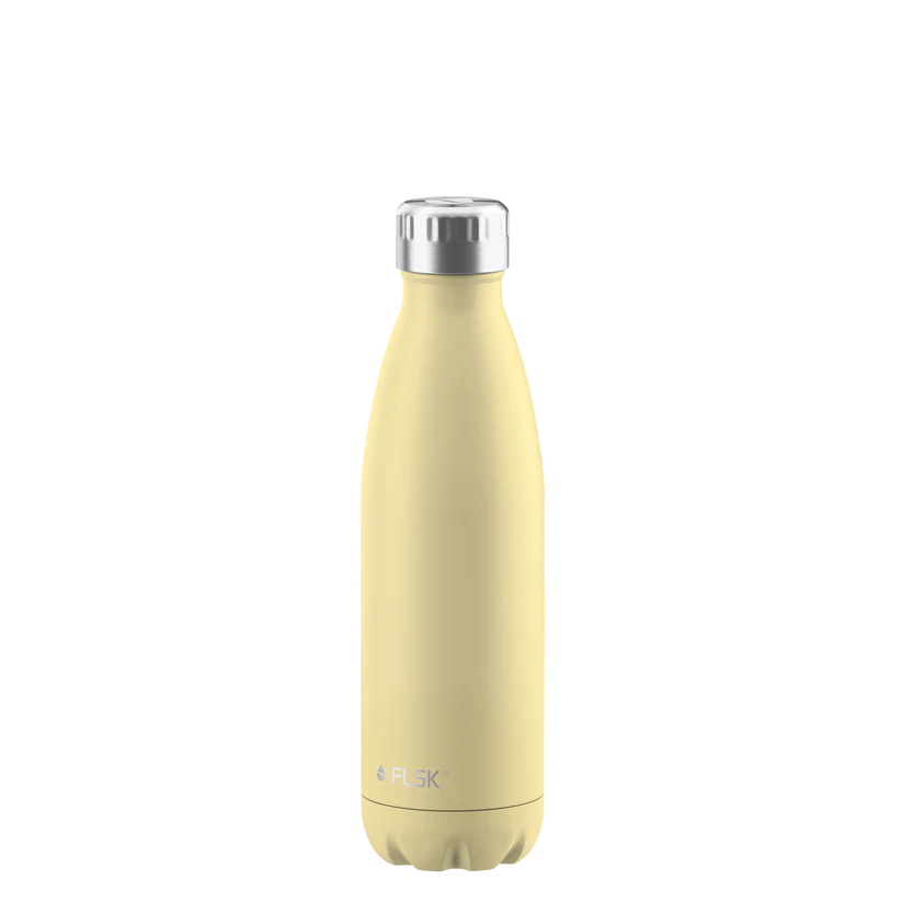 FLSK Trinkflasche aus Edelstahl 500 ml - lemon