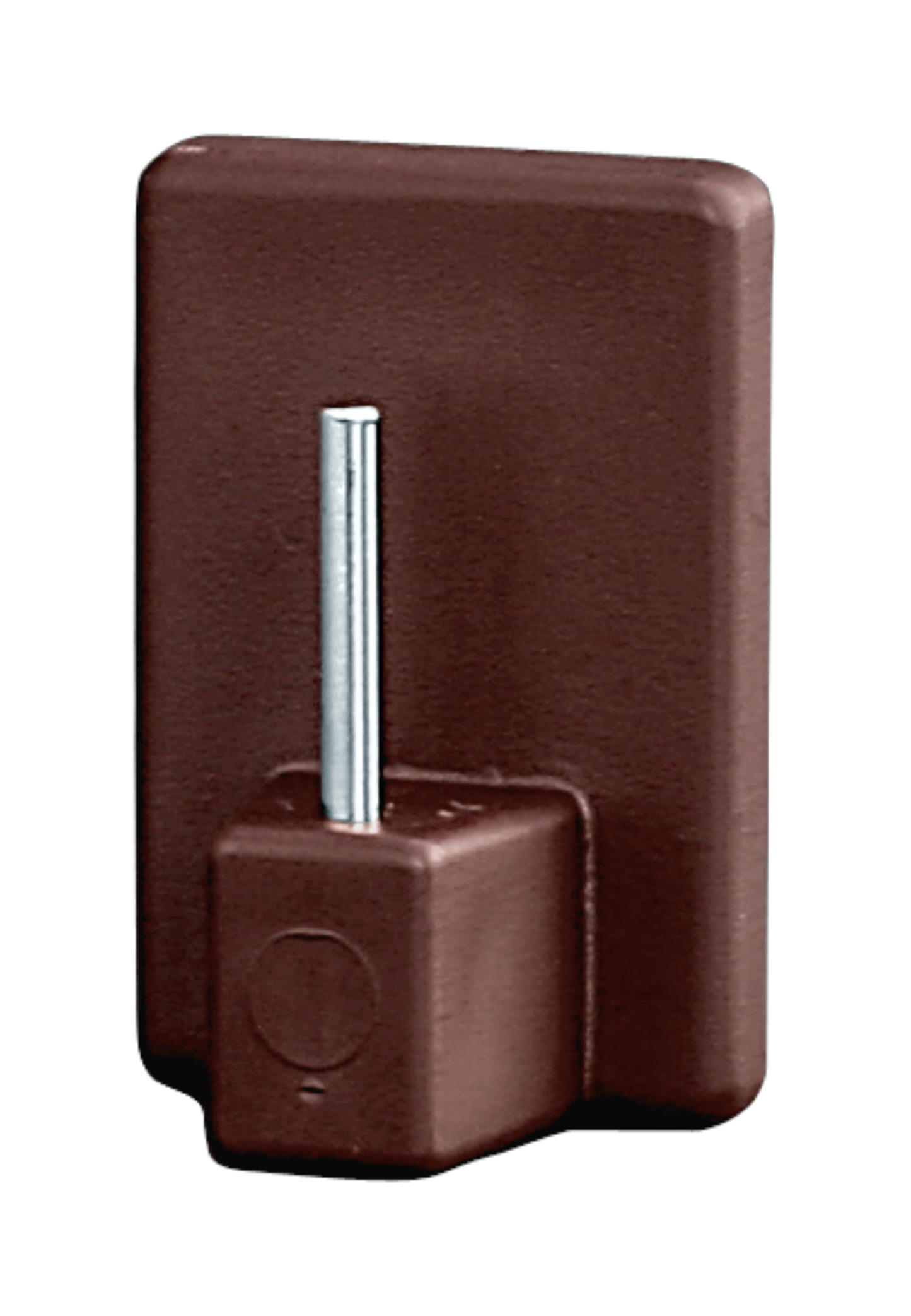Klebehaken Vitrage / Gardine 28x19mm braun - 8 Stück