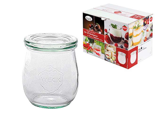 Weck-Gläser Tulpenform 220ml - 12 Stück