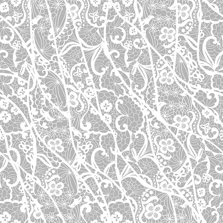 Lunch Serviette "Grey lace pattern" 33x33cm - 20Stk.