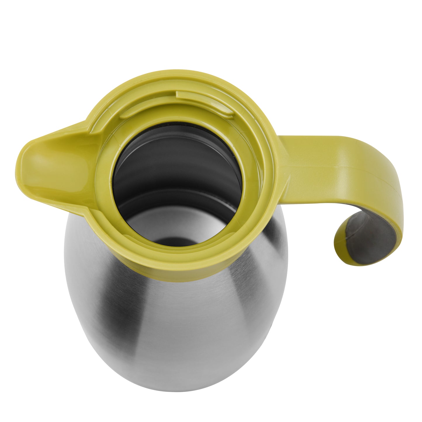 Soft Grip Isolierkanne Edelstahl 1,0 Liter grün