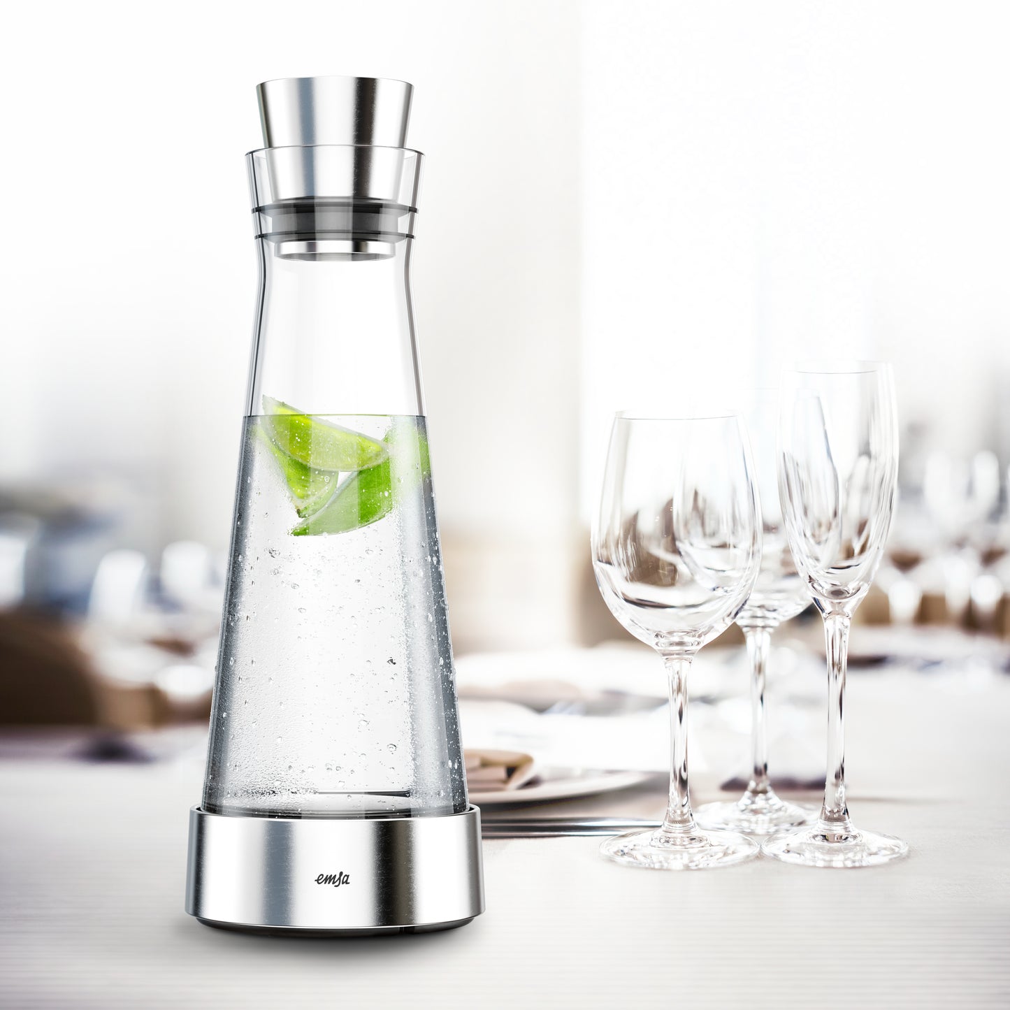 Flow Slim Karaffe 1,0Liter mit Kühlelement