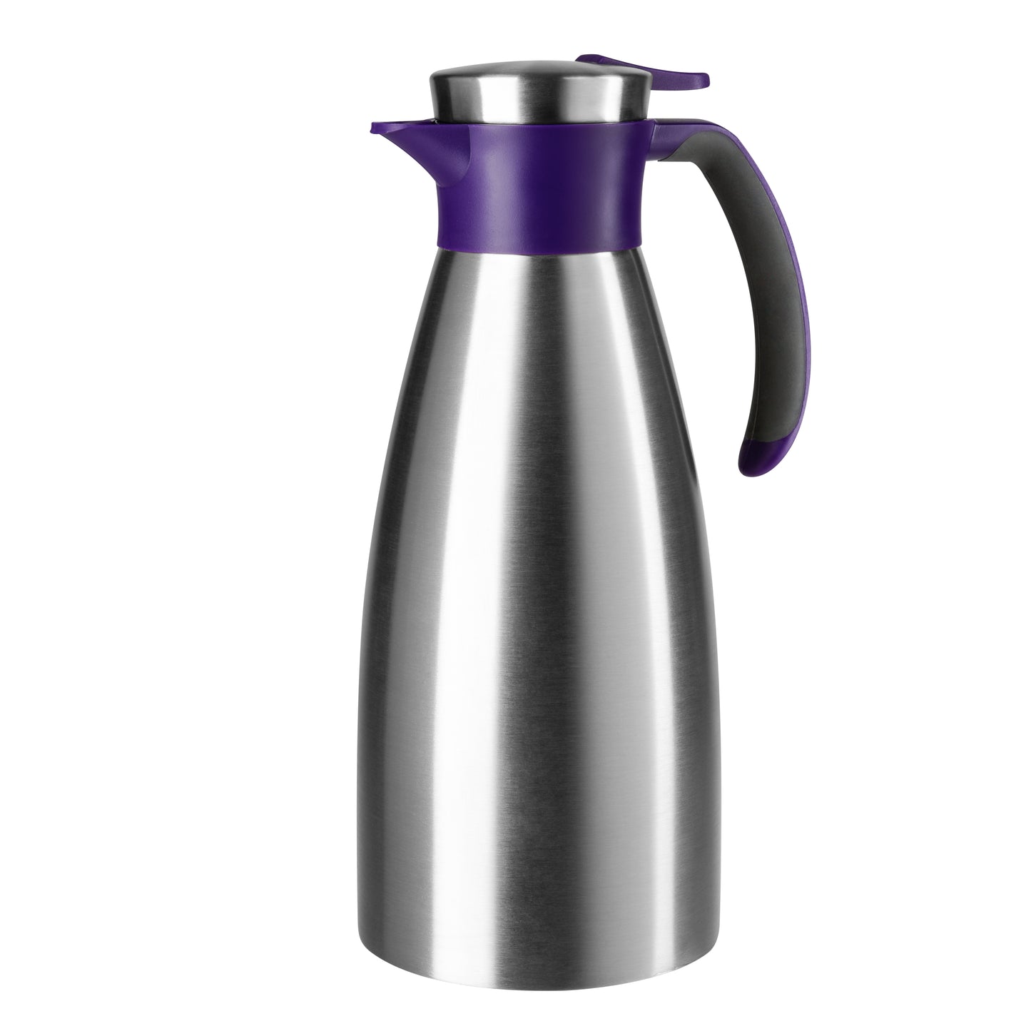 Soft Grip Isolierkanne Edelstahl 1,5 Liter blau