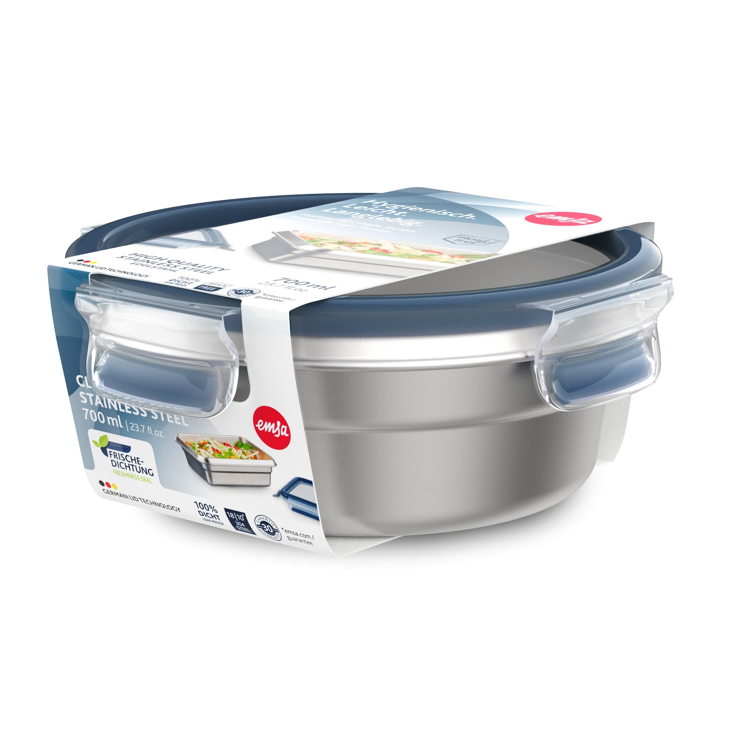 Clip & Close Edelstahl Frischhaltedose - 0,7 Liter