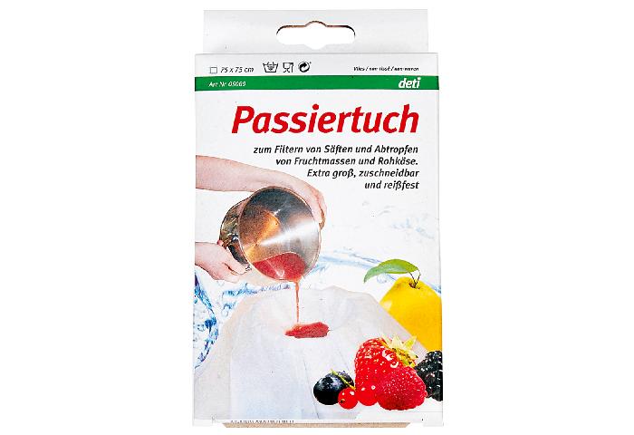Deti Passiertuch 75x75cm weiß