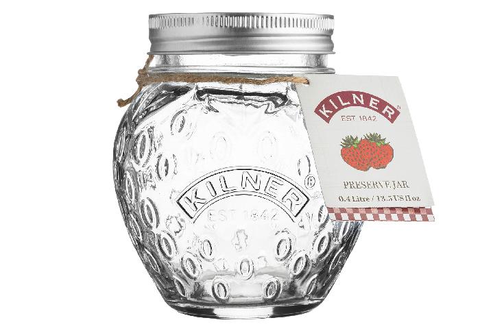 Schraubdeckelglas "Erdbeere" 400ml
