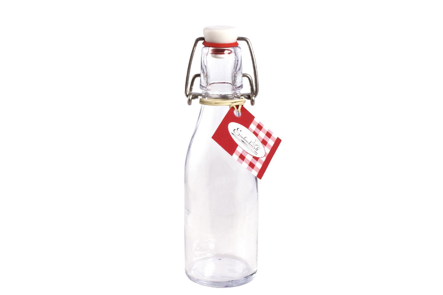 Glasbügelflasche rund 200ml