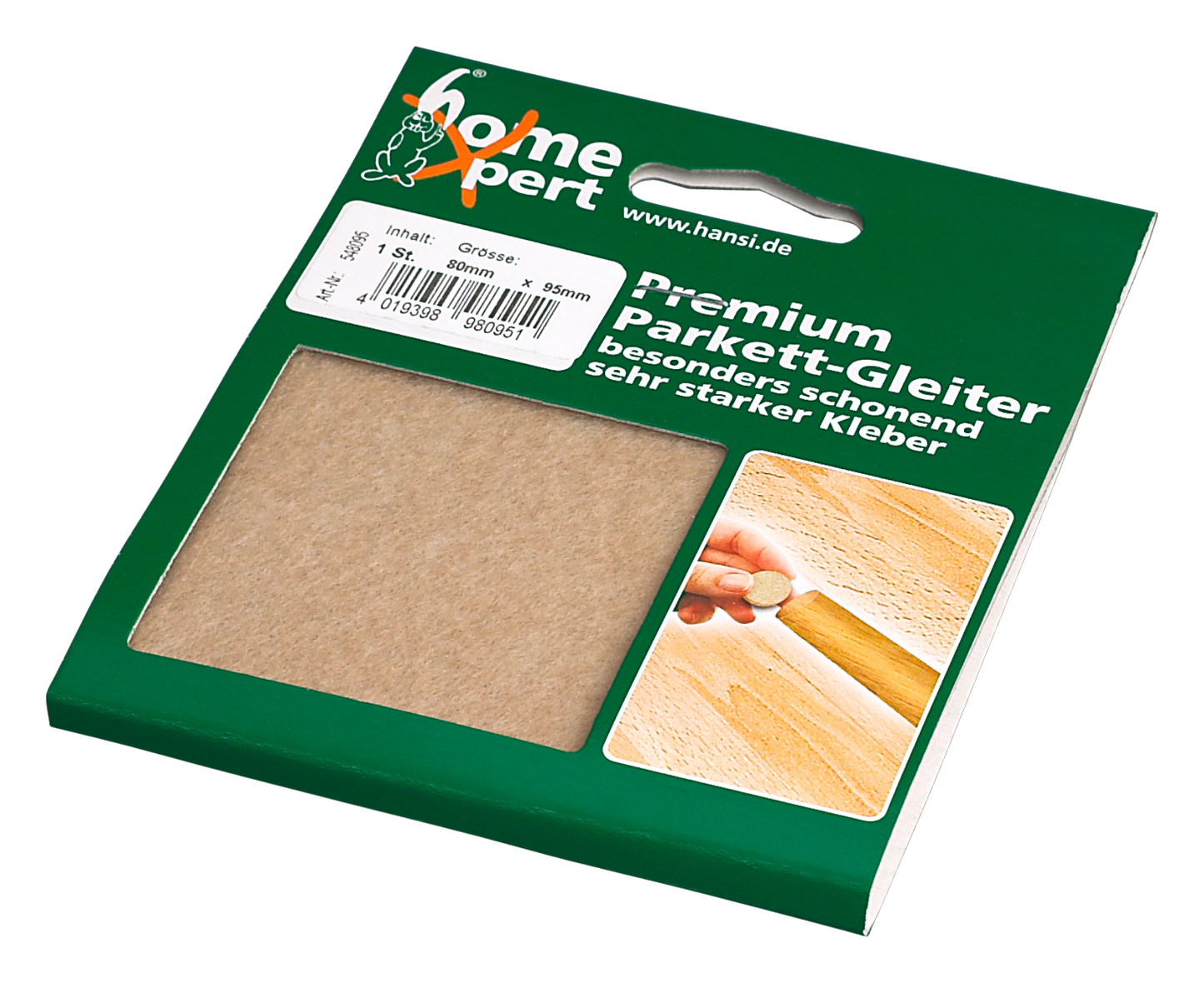 Parkett Gleiter Zuschnitt 95x80mm - 1 Stück