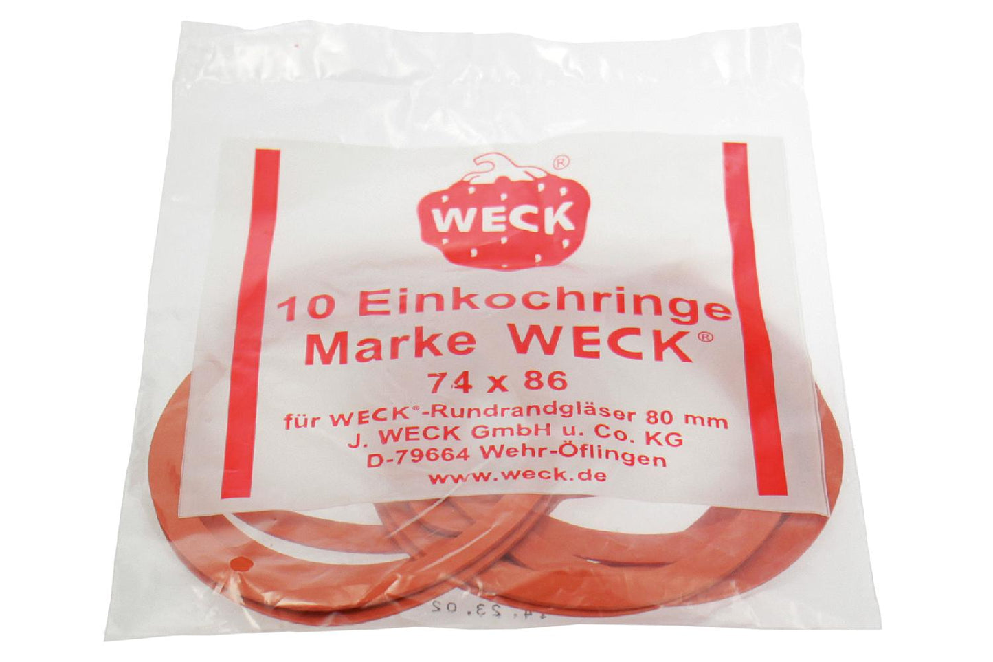 Weck Einkochringe 74x86mm - 10 Stück