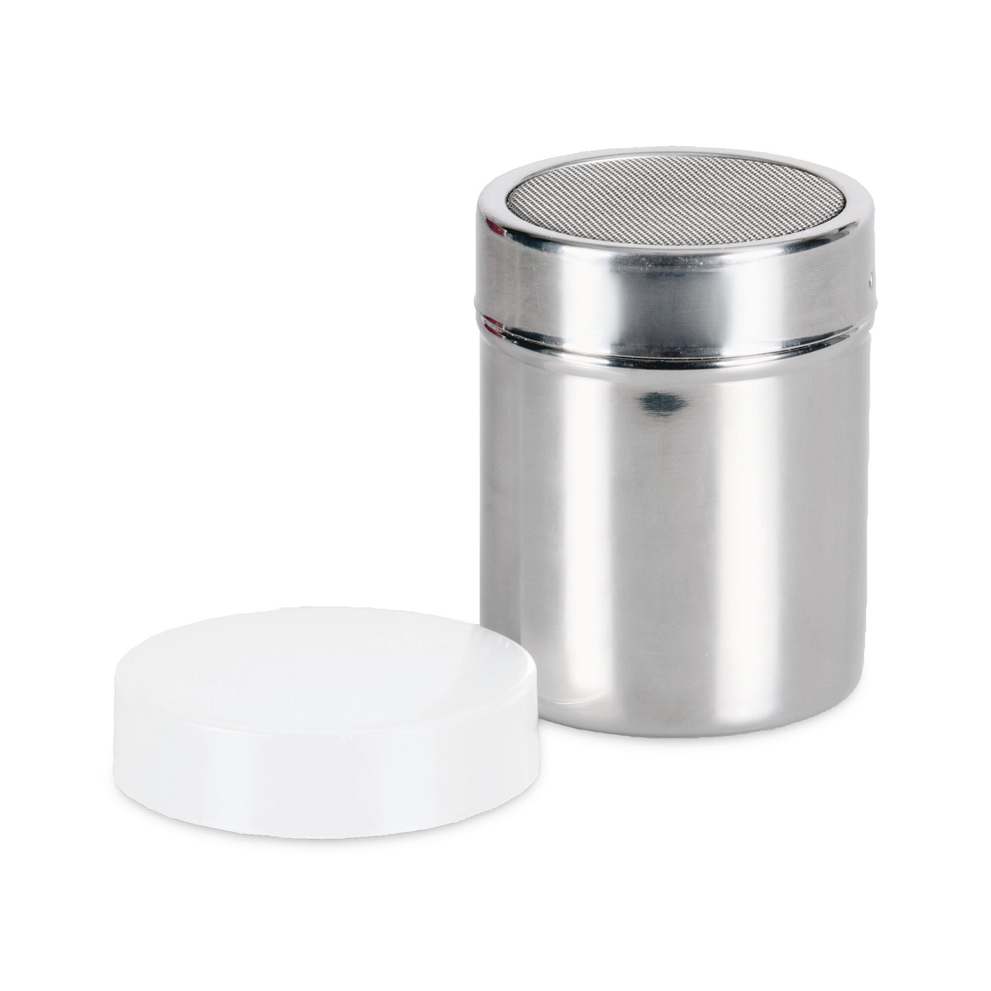 Puderzucker Streuer mit Deckel, 200g, Edelstahl