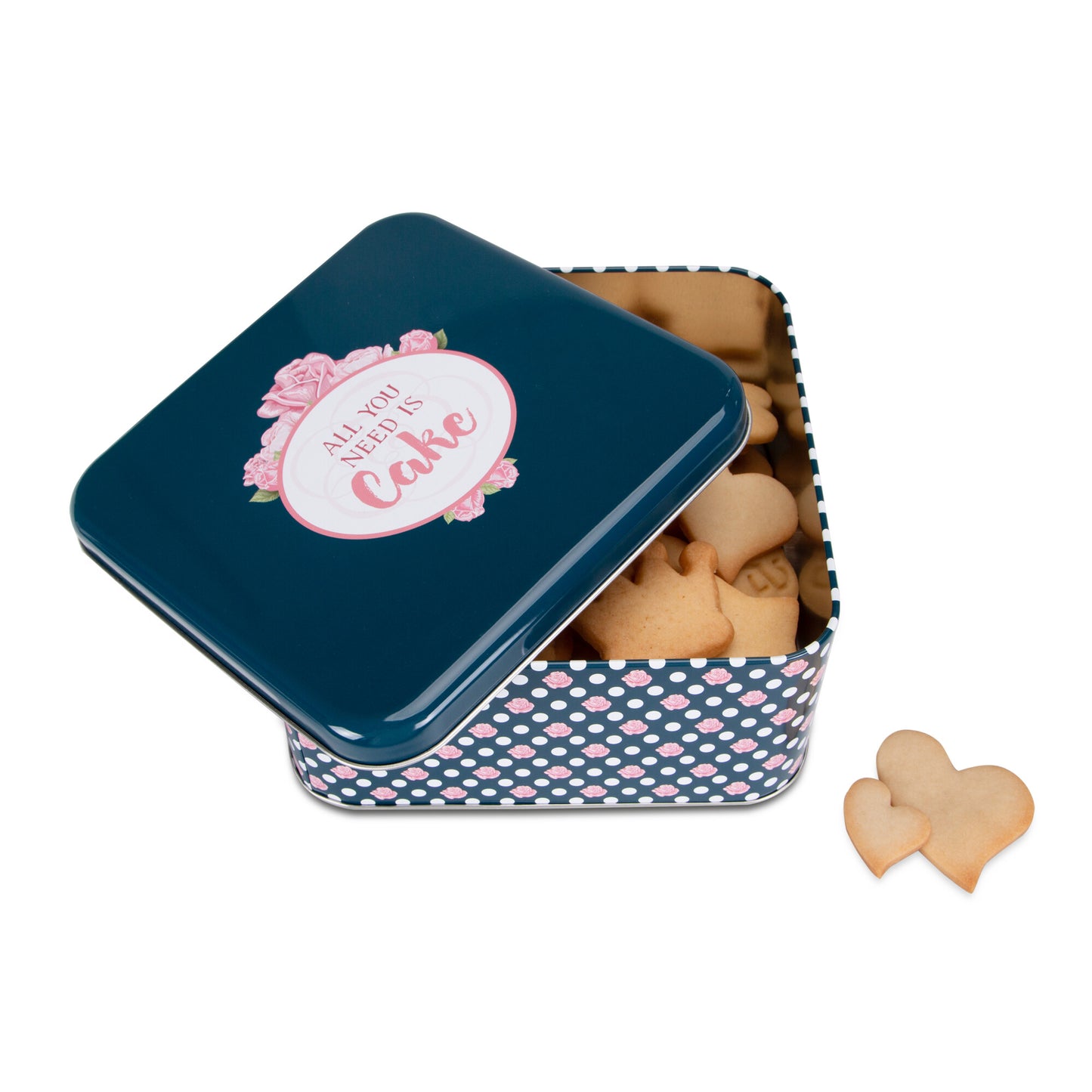 Gebäckdose "All you need ist Cake" 16,5x16,5cm
