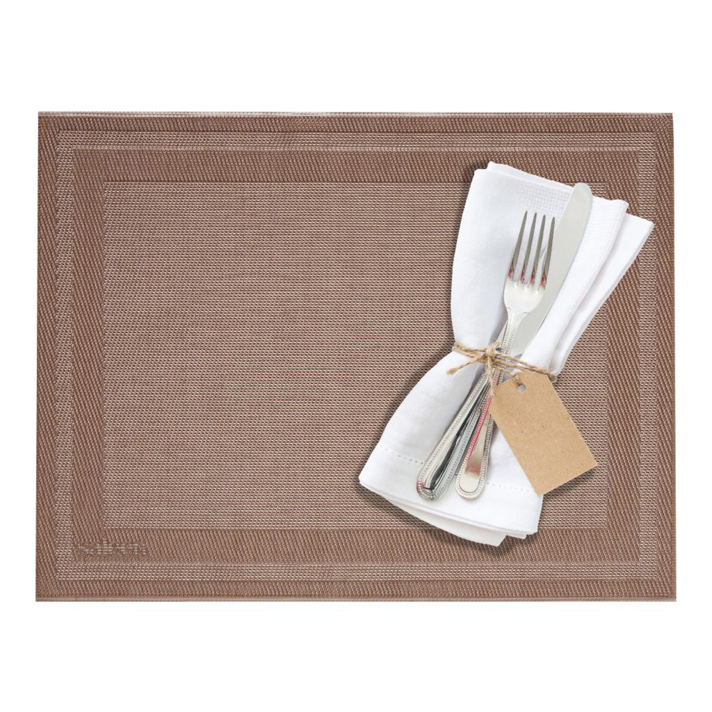 Tischset »Home«, 42 x 32 cm, braun/bronze