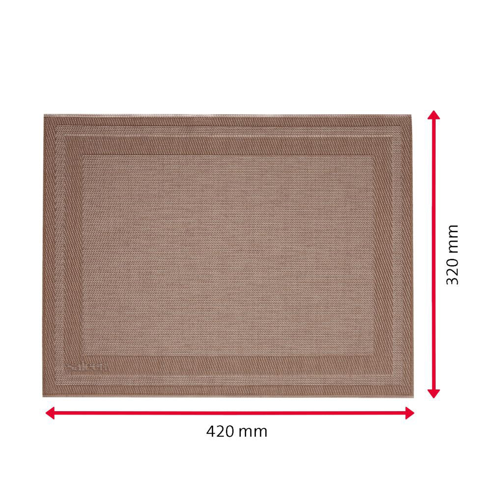 Tischset »Home«, 42 x 32 cm, braun/bronze