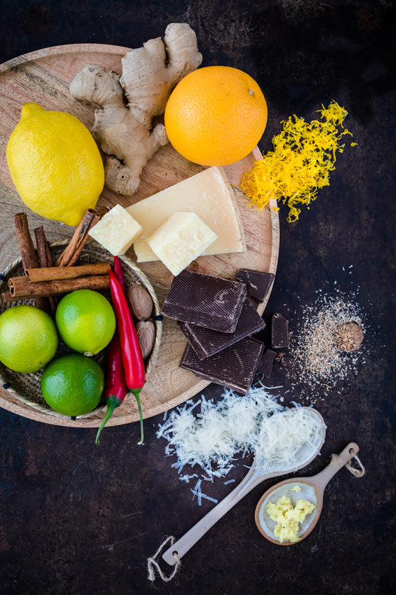 Zester/Reibe Premium Granatapfelrot