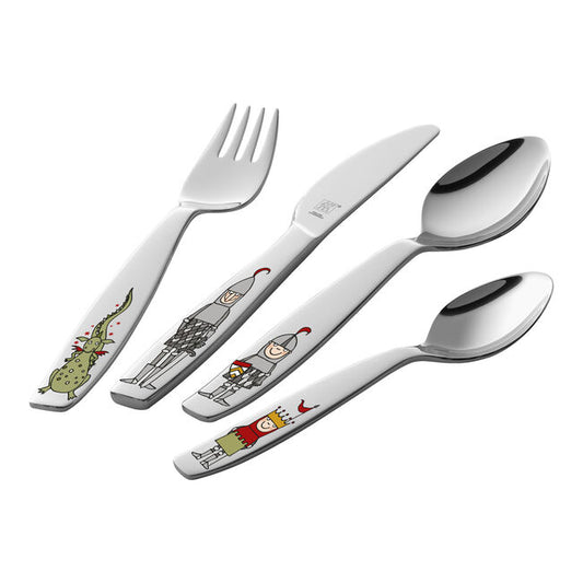 Kinderbesteck Ritter Eckbert 4-tlg.