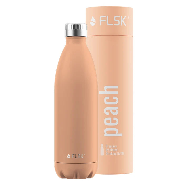 FLSK Trinkflasche aus Edelstahl 1000 ml - peach