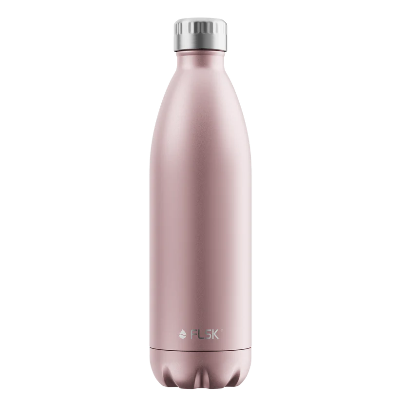 FLSK Trinkflasche aus Edelstahl 1000 ml - roségold