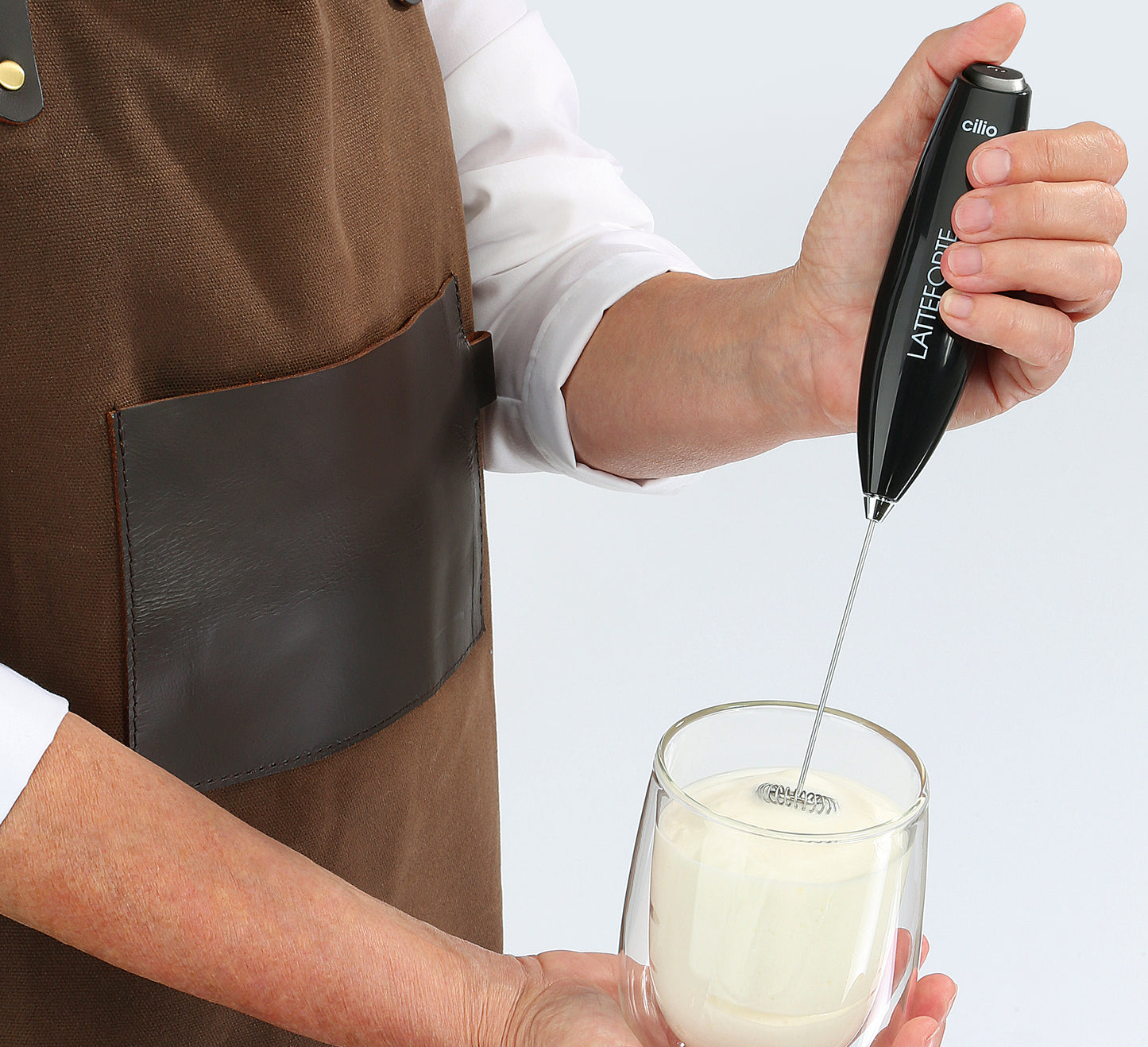 Milchaufschäumer Latteforte, weiß
