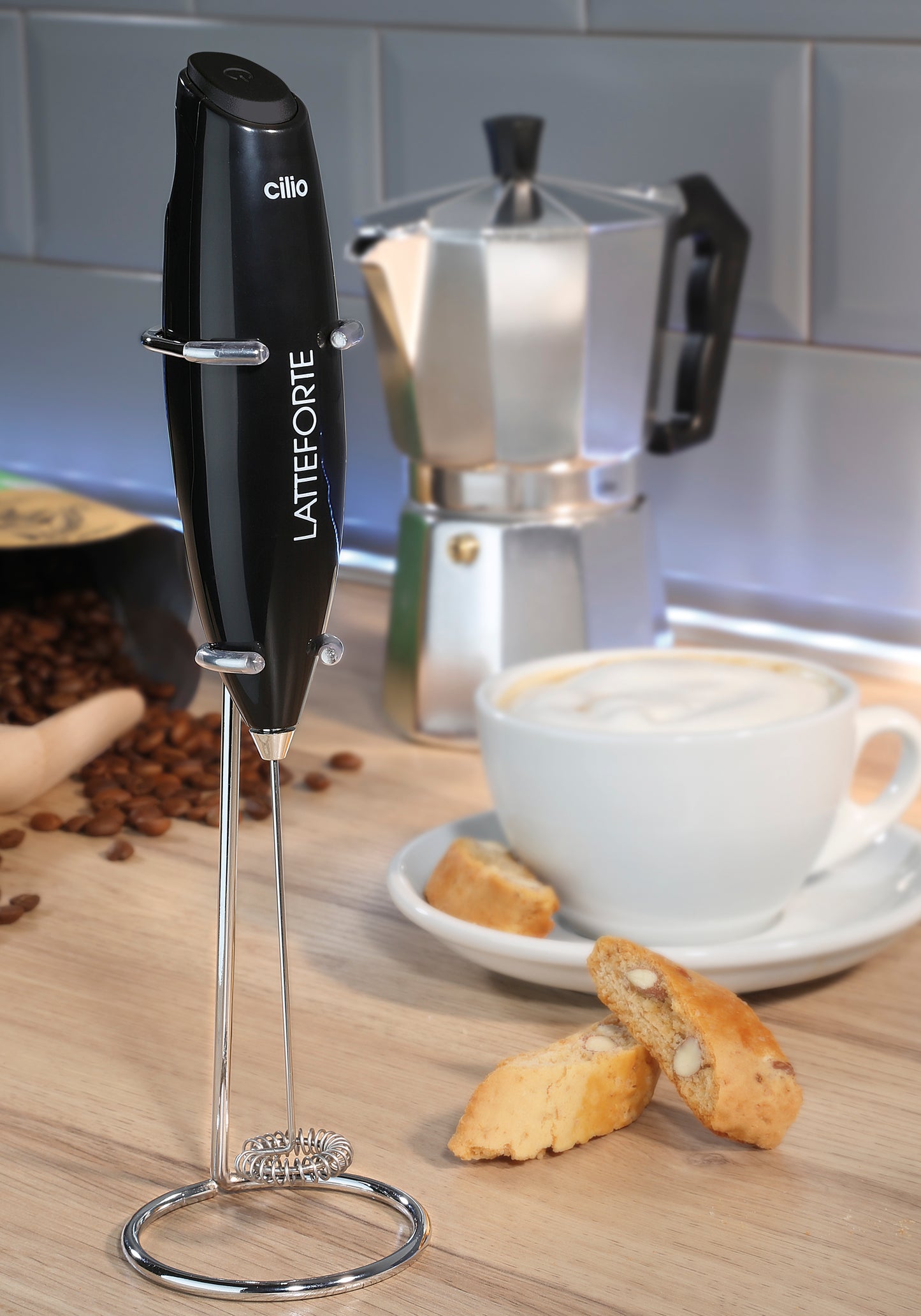 Milchaufschäumer Latteforte, weiß
