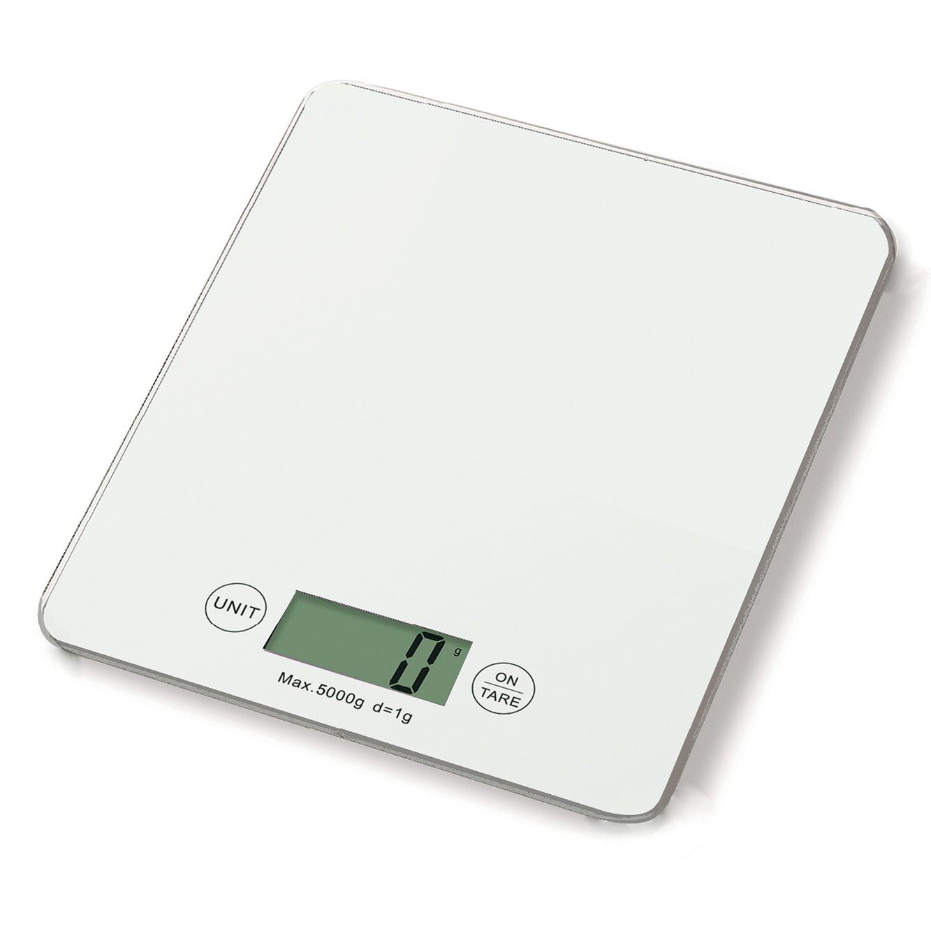 Küchenwaage weiß- Tragkraft 5Kg