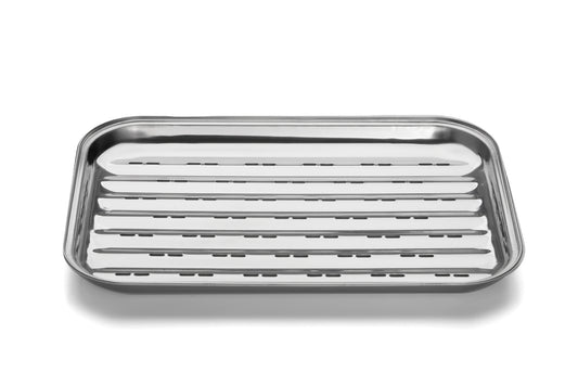 Grillschale Edelstahl 34,5x24cm
