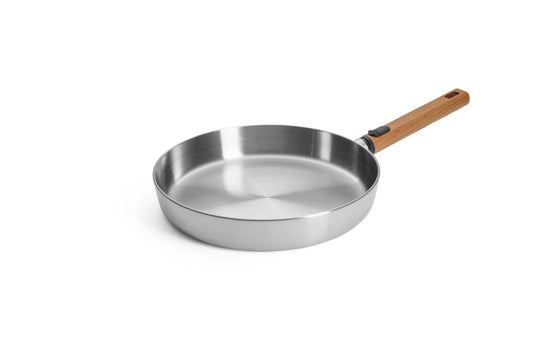 Flachpfanne Ø28cm Edelstahl - Logic Steel