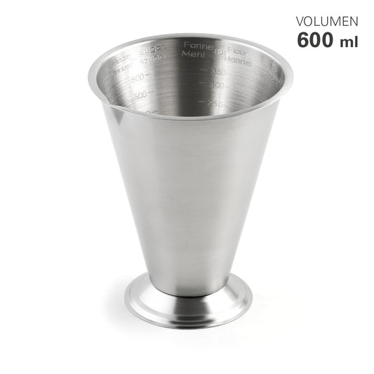 Messbecher 0,6 Liter Edelstahl