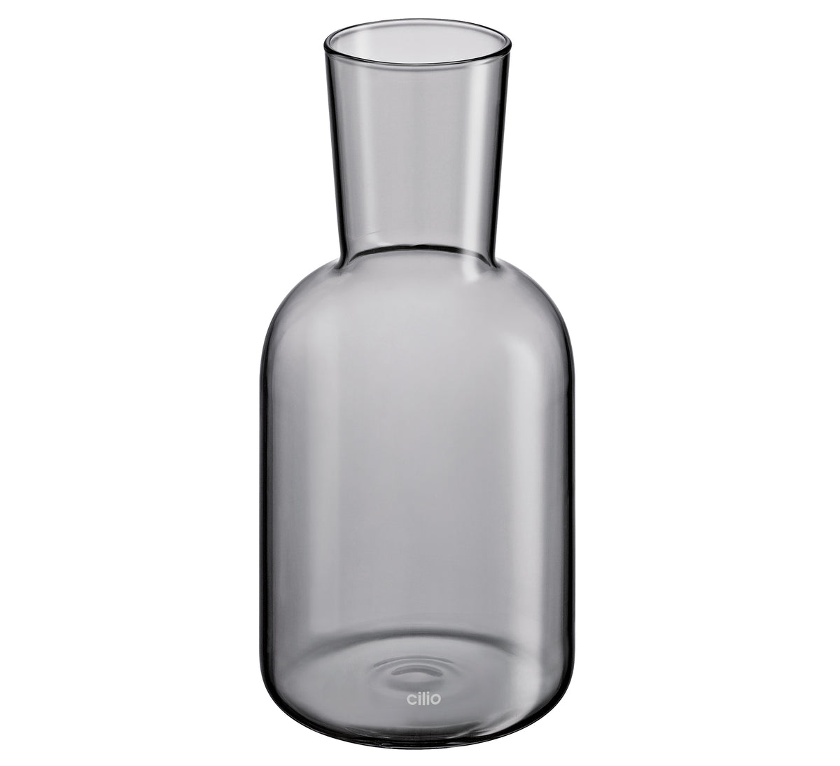 Wasserkaraffe mit Trinkglas grau