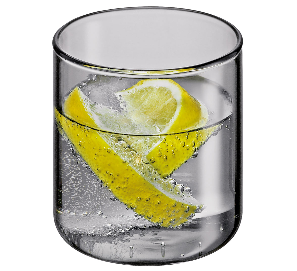 Wasserkaraffe mit Trinkglas grau