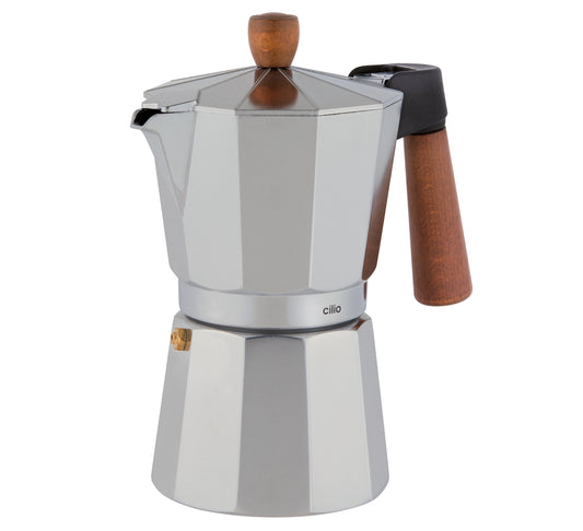 Espressokocher Legno 6 Tassen
