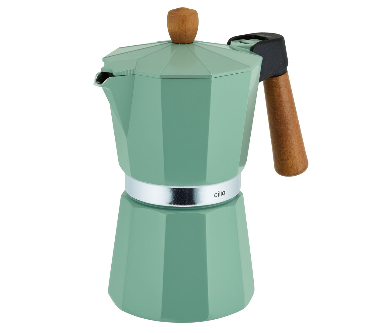 Espressokocher Legno 6Tassen - menta