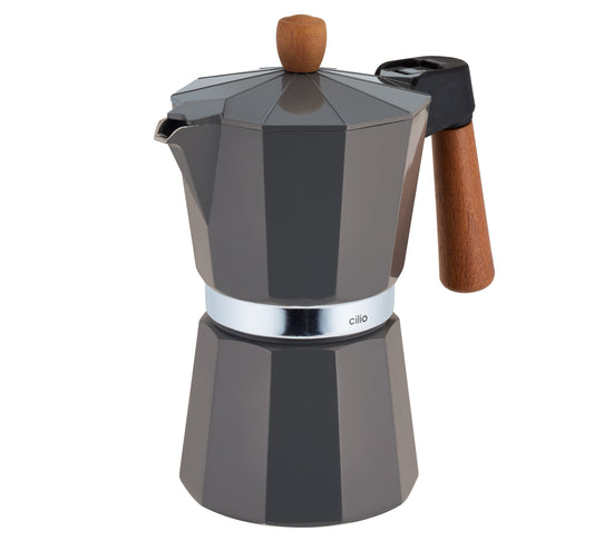 Espressokocher Legno 6Tassen - gringio