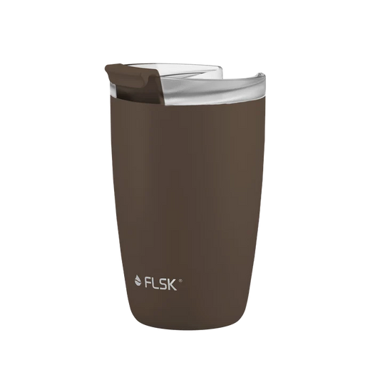 FLSK Kaffeebecher aus Edelstahl 350 ml - chocolate