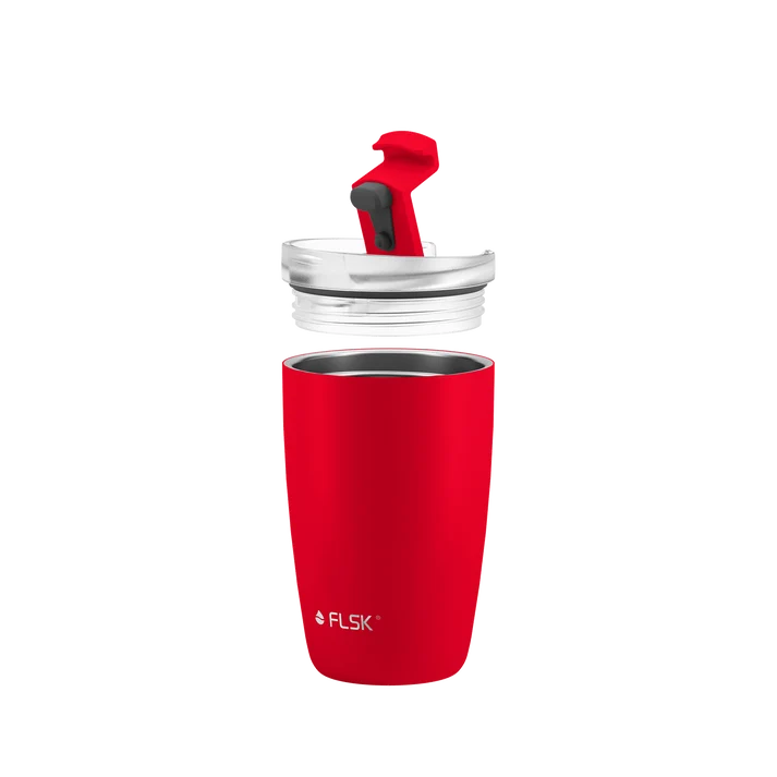 FLSK Kaffeebecher aus Edelstahl 350 ml - red