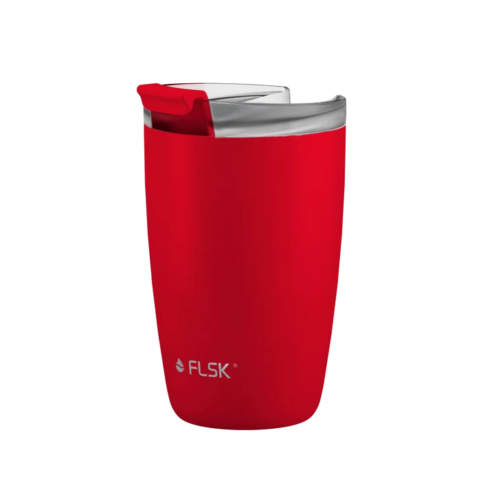 FLSK Kaffeebecher aus Edelstahl 350 ml - red